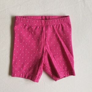 child of mine by carter's hot pink polkadot biker cartwheel shorts 12 months